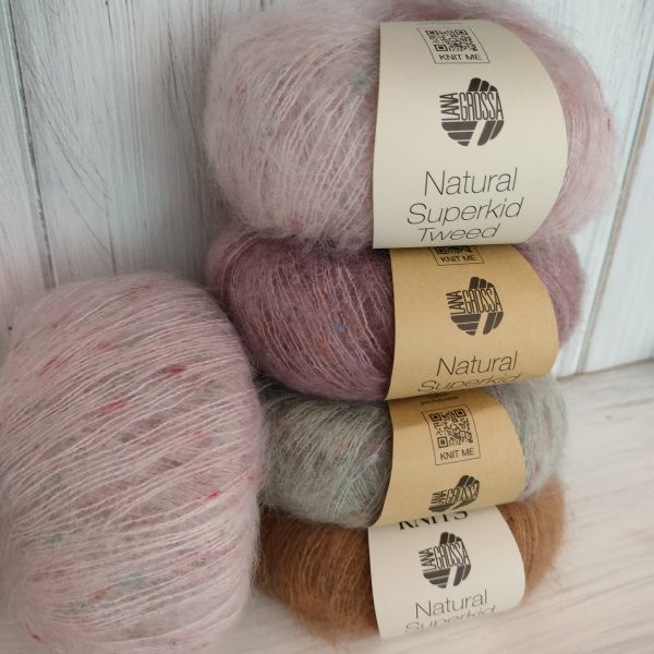 Natural Superkid tweed, Lana Grossa